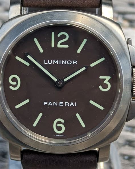 Panerai Luminor PAM00055 Titanium Tobacco Dial *Serviced*